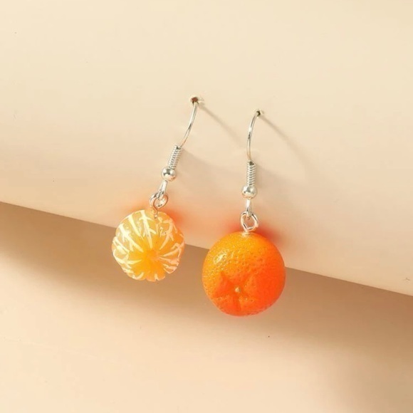 Novelty Orange Dangle Earrings  New  Accessories